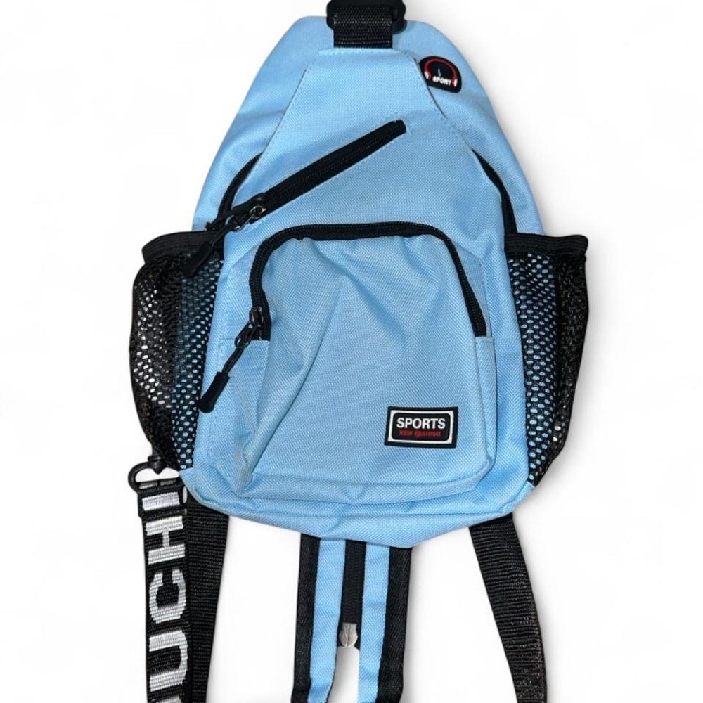 Light blue sports sling bag